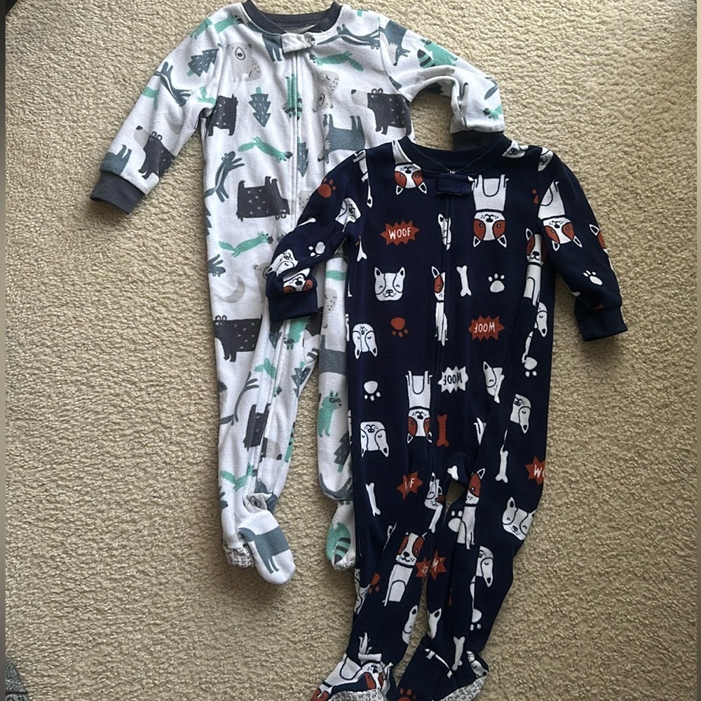 Baby Boy Carter's Microfleece Footed Pajamas